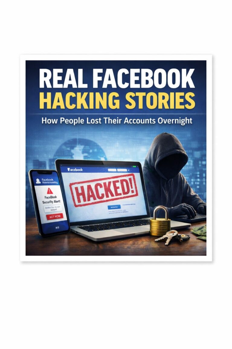 examples of Facebook account hacking scams including phishing emails and verification code scams