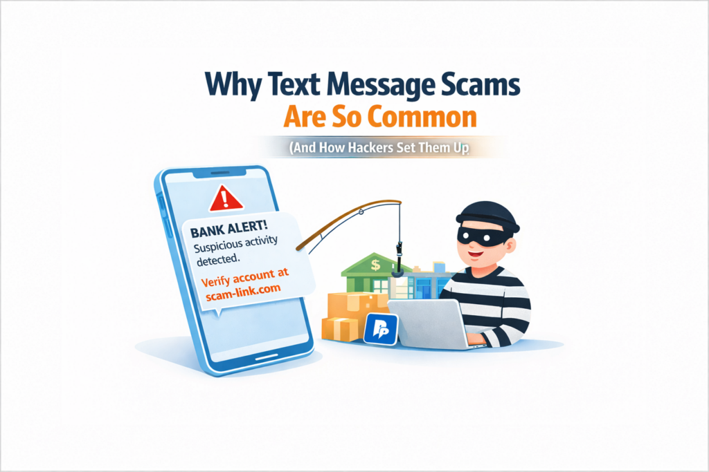 text message scams warning example showing fake bank alert